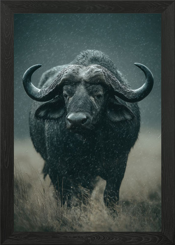 Cape buffalo the rain - buffalo, in